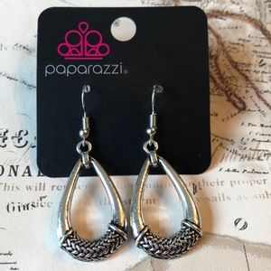 3/$12 paparazzi silver tone drop earrings